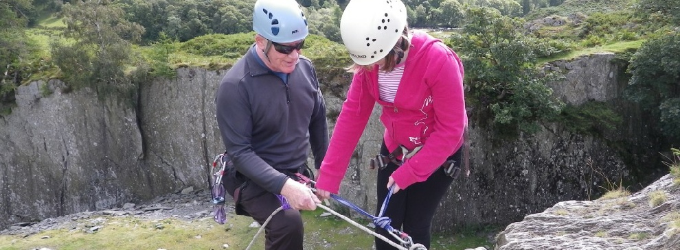 Abseiling with an instructor can give you confidence.